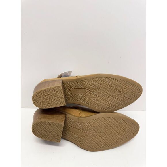 BareTraps Ankle Boots Size 9.5 Tan Block Heel Cushioned Insole Lightweight NEW - Picture 11 of 11